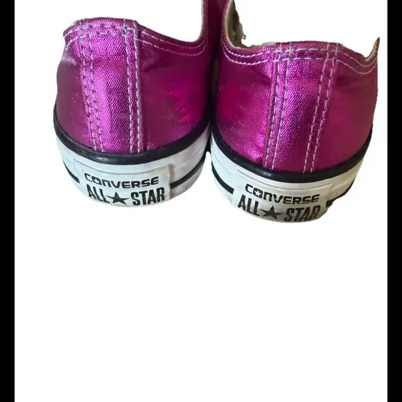 Converse Women's Chuck Taylor Metallic Pink All-Star Women’s  Shoes Size 8 - Picture 5 of 8